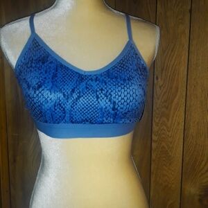 Womans Spors BraSize Blue Extra Comfort Support Medium (8-10)